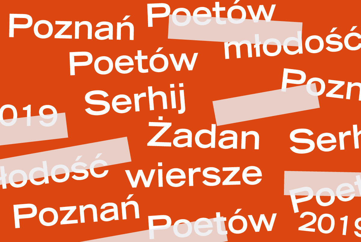 PP 2019: Serhij Żadan - trzy wiersze - ZamekCzyta.pl